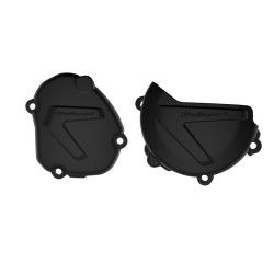 POLISPORT ZESTAW OSŁONA POKRYWY (DEKLA) ALTERNATORA ORAZ OSŁONA POKRYWY SPRZĘGŁA YAMAHA YZ 125 '08-'25 (8464400001+8463600001) K