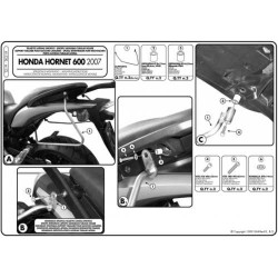 KAPPA STELAŻ POD TORBY (SAKWY) BOCZNE HONDA CB 600F HORNET 07-09