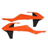 POLISPORT OSŁONY CHŁODNICY (KOMPLET) KTM SX/SXF '16-'18  EXC/EXCF '17-'19 KOLOR POMARAŃCZOWY/CZARNY