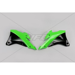 UFO OSŁONY CHŁODNICY KAWASAKI KX 85 '14-'21, KX 100 '14-'21 KOLOR ZILEONY CZARNY