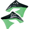 UFO OSŁONY CHŁODNICY KAWASAKI KXF 250 '09-'11 KOLOR OEM (CZARNY/ZIELONY) - WYPRZEDAŻ