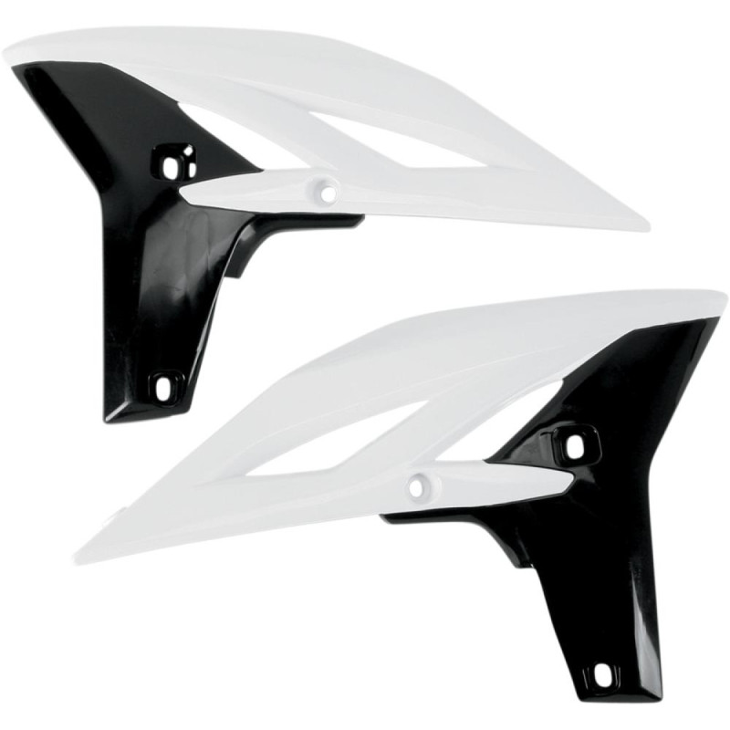 UFO OSŁONY CHŁODNICY YAMAHA YZF 250 '10-'12 KOLOR BIAŁY/CZARNY - WYPRZEDAŻ