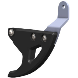 CROSSPRO OSŁONA TARCZY HAMULCOWEJ Z TWORZYWA DTC TYŁ: YAMAHA YZ 120/250 '99-'19, YZF/WRF 250 '99-'19 KOLOR CZARNY