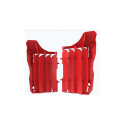 POLISPORT OSŁONY CHŁODNICY (KRATKI - KOMPLET) HONDA CRF 250R '18-'19 KOLOR CZERWONY