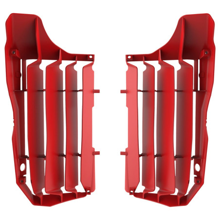 POLISPORT OSŁONY CHŁODNICY (KRATKI-KOMPLET ) HONDA CRF 250F '20-'21 KOLOR CZERWONY
