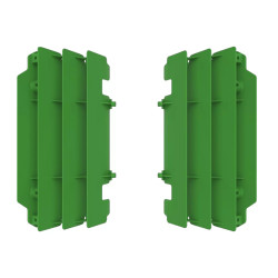 POLISPORT OSŁONY CHŁODNICY (KRATKI-KOMPLET ) KAWASAKI KX 250 '05-'07 KOLOR ZIELONY