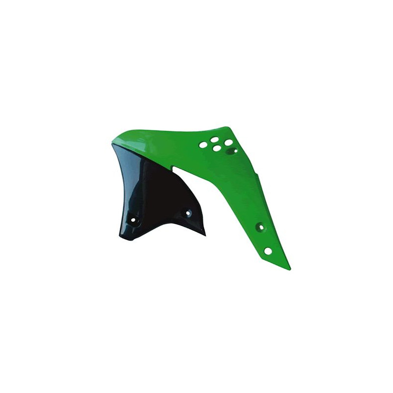 RACETECH (RTECH) OSŁONY CHŁODNICY KAWASAKI KXF 250 (06-08) KOLOR ZIELONY OEM (CVKXFVE0026) (KA03767026)