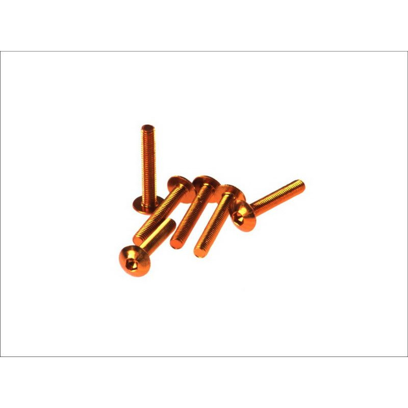 V PARTS (VICMA) ZESTAW ŚRUB OWIEWKI M5X30 (6SZT.) KOLOR POMARAŃCZOWY (IMBUSOWA PŁASKA)(TA530NO)
