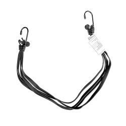 BIKETEC ELASTYCZNY PASEK DO MOCOWANIA ŁADUNKU 4WIĄZKOWY KAUCZUKOWY PASEK 60CM, KOLOR CZARNY