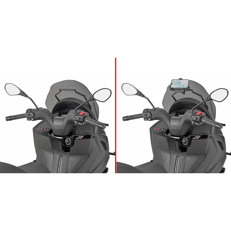GIVI POPRZECZKA DO MONTAŻU GPS / SMARTPHONE - PIAGIO MP3 310 (25)