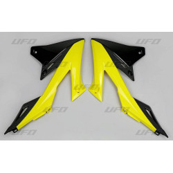 UFO OSŁONY CHŁODNICY SUZUKI RMZ 250 '19-'23, RMZ 450 '18-'23 KOLOR OEM (ŻÓŁTY/CZARNY)