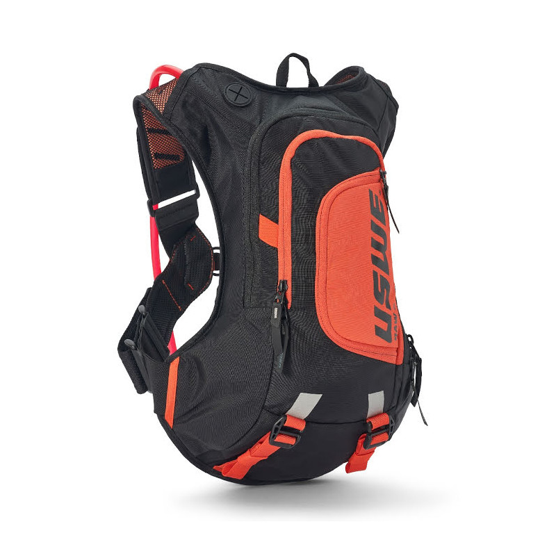 USWE CAMEL BAG RAW 8 KOLOR CZARNY/POMARAŃCZOWY MOTO/ROWER POJEMNOŚĆ 3 LITRY PŁYN (8L PLECAK + 3L PŁYN) - ZASTĄPIONY 5208090038