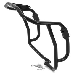 CROSSPRO GMOLE OSŁONY SILNIKA ALUMINIOWE AJP PR7 650 ADVENTURE '17-'25 KOLOR CZARNY TEKSTUROWANY