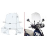 KAPPA SZYBA KYMCO LIKE 125 (17-18) PRZEZROCZYSTA 49,5 x 65,5 cm - POTRZEBNE MOCOWANIE A6109AK