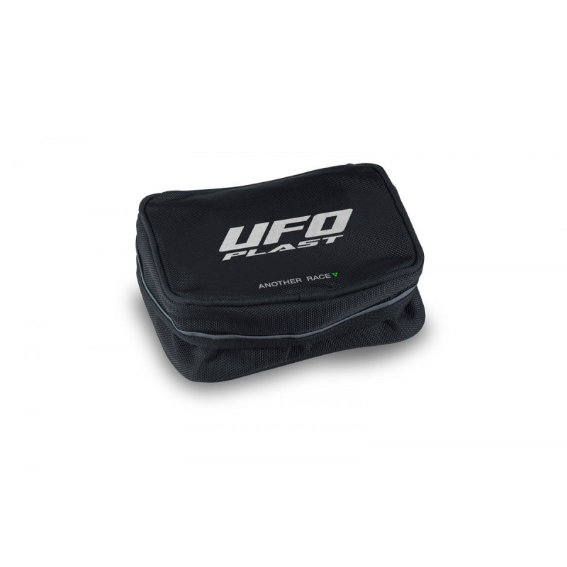UFO TORBA NARZĘDZIOWA (NARZĘDZIÓWKA) MONTOWANA NA TYLNY BŁ0TNIK (WYS. 7,5 X 21 X 14 CM) KOLOR CZARNY - KOLEKCJA 2025
