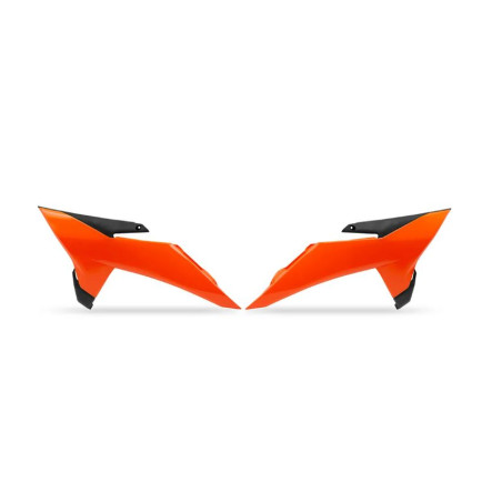 UFO 2025/11 OSŁONY CHŁODNICY KTM SX 85 '18-'26 KOLOR POMARAŃCZOWY