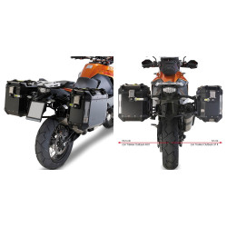 Kufry boczne GIVI Outback EVO KTM 1190 Adventure / R [13-16] - srebrne