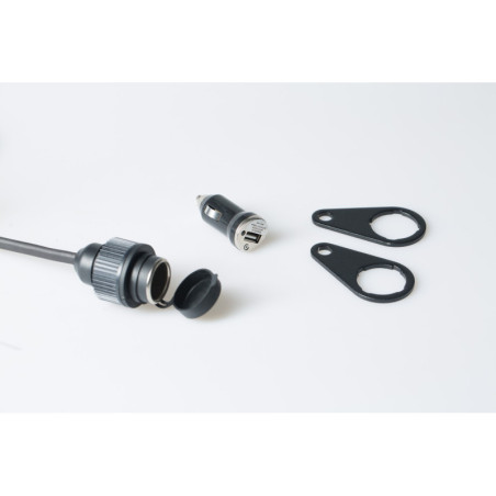 Uniwersalny zestaw gniazda zapalniczki wraz z adapterem USB SW-MOTECH