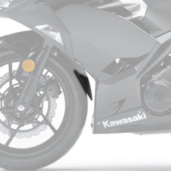 Przedłużenie błotnika Pyramid Matowa czerń Kawasaki Z 400 2019-Aktualne