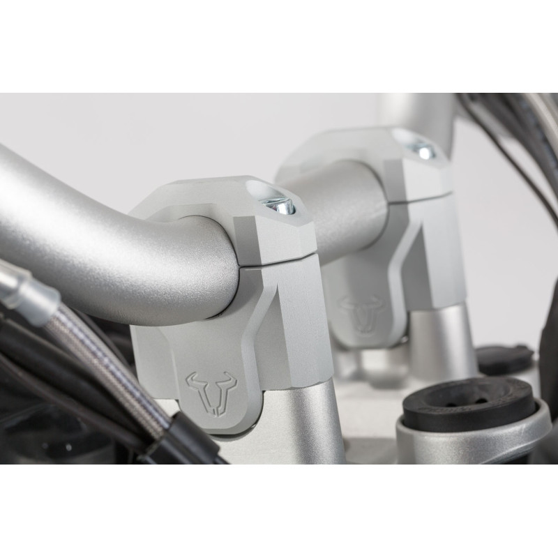 Podwyższenie kierownicy SW-MOTECH 40mm do BMW R1200GS LC [13-] - srebrne