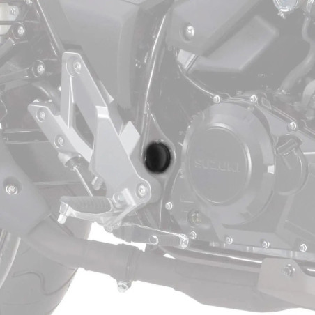 Zaślepki ramy Pyramid Matowa czerń Suzuki V-Strom 250 2018-Aktualne
