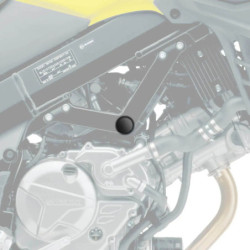 Zaślepki ramy Pyramid Matowa czerń Suzuki V-Strom 650 2012-Aktualne