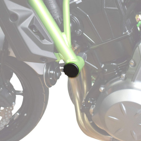 Zaślepki ramy Pyramid Matowa czerń Kawasaki Z 650 2017-Aktualne