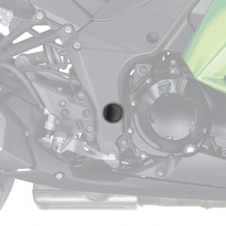 Zaślepki ramy piramidy Matowa czerń Kawasaki Versys 1000 2012-2024