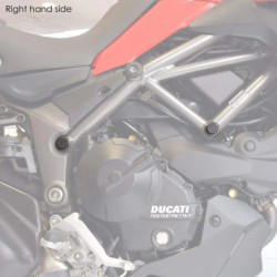 Zaślepki ramy Pyramid Matowa czerń Ducati Multistrada 1200 Enduro 2015-2020