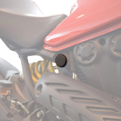 Zaślepki ramy Pyramid Matowa czerń Ducati Monster 821 2014-2016