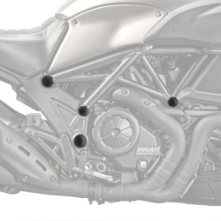 Końcówki ramy Pyramid Matowa czerń Ducati Diavel 2011-Aktualne