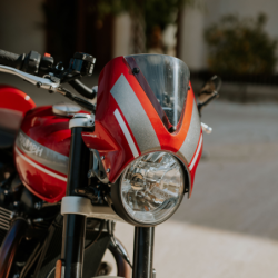 Owiewka Pyramid Schemat Red Hopper Triumph Speed ​​Twin 1200 2019-2024