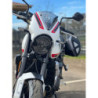 Owiewka Pyramid Crystal White Triumph Trident 660 2021-Aktualne