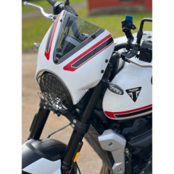 Owiewka Pyramid Crystal White Triumph Trident 660 2021-Aktualne