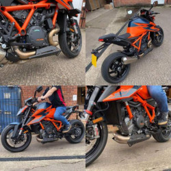 Nakładki na wydech Pyramid Matowa czerń KTM 1290 Super Duke R 2020-Aktualne