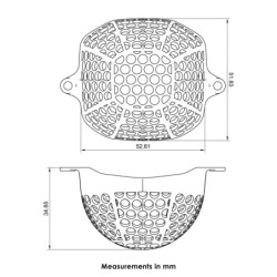 Osłona reflektora Pyramid Matowa czerń Yamaha MT-07 2021-2024