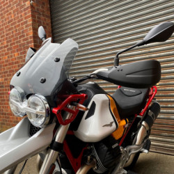 Przedłużki osłon dłoni Pyramid Matowa czerń Moto Guzzi V85 TT 2019-Aktualne