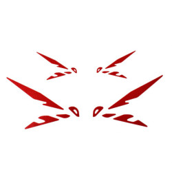 Naklejki Pyramid - Logo Hornet - Zestaw 4 czerwonych naklejek Honda CB750 Hornet 2022-Current
