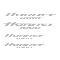 Naklejki Pyramid - zestaw 4 naklejek z logo Hornet, szare Honda CB1000 Hornet 2025-Current