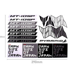 Zestaw 21 naklejek Pyramid Yamaha MT-10 SP