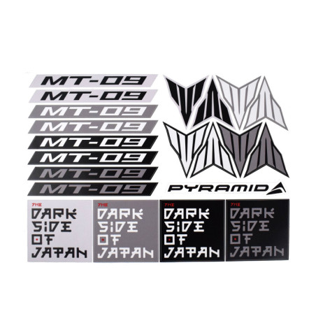 Zestaw 21 naklejek Pyramid Yamaha MT-09