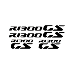 Naklejki Pyramid BMW R 1300 GS Logo Black Zestaw 4 sztuk
