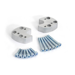 Podwyższenie kierownicy SW-MOTECH 27mm do Yamaha FJR1300 [00-05] - srebrne