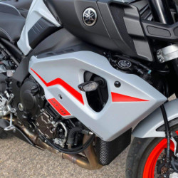 Panele owiewki Pyramid Sport Matowy metaliczny szary (matowy Night Fluo) Yamaha MT-10 SP 2016-2021