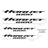 Naklejki Pyramid - zestaw 4 logo Hornet w kolorze czarnym Honda CB1000 Hornet 2025-Current