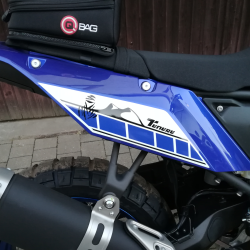 Pyramid Kalkomanie Tylny panel boczny Grafika Czerwony Yamaha Tenere 700 2019-