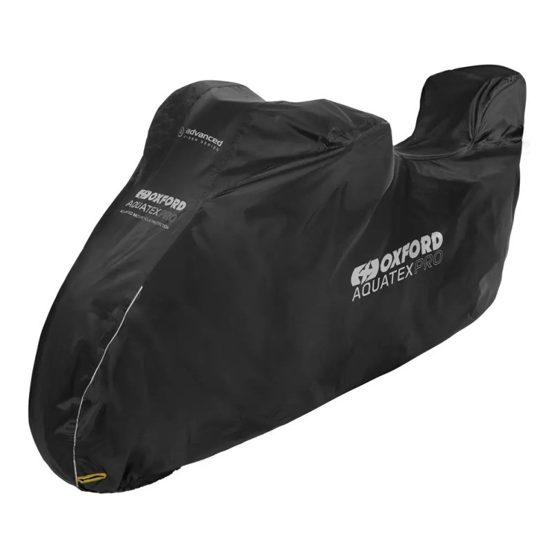 OXFORD 12/2025 AQUATEX PRO POKROWIEC WODOODPORNY NA MOTOCYKL Z MIEJSCEM NA KUFER CENTRALNY KOLOR CZARNY ROZMIAR XL
