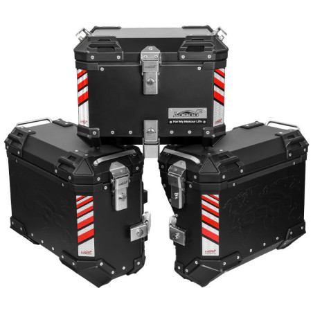 LOBOO PIKE Kufer centralny czarny 45L + LOBOO PIKE Kufry boczne czarne 35+35L (10.5.01351.004.11)