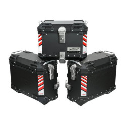 LOBOO PIKE Kufer centralny czarny 45L + LOBOO PIKE Kufry boczne czarne 37+37L (10.5.01371.010.11)