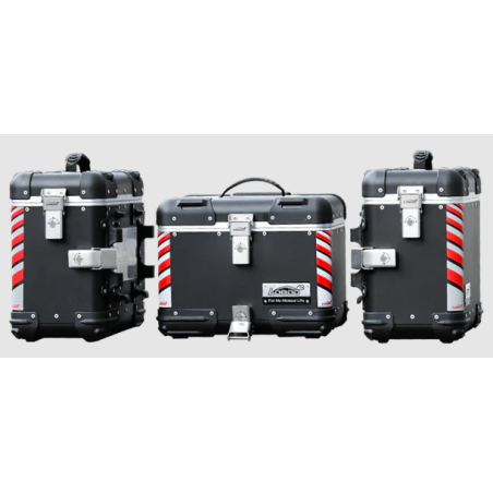 LOBOO TIBET Kufer centralny czarny 36L + LOBOO TIBET Kufry boczne czarne 34+34L (10.5.02341.002.11)